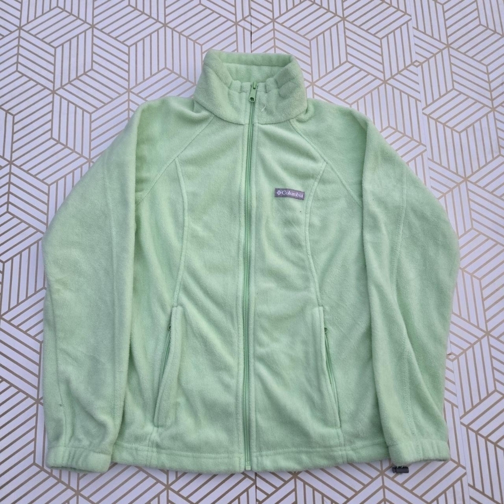 Columbia Benton Spring Women's Mint Green Full Zip Fleece Jacket